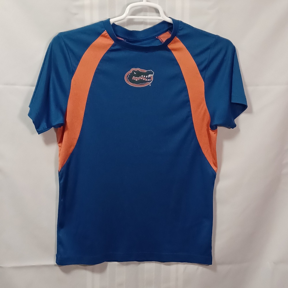 Colosseum T-Shirt Youth M Blue Florida Gators Raglan Active Performance Tee